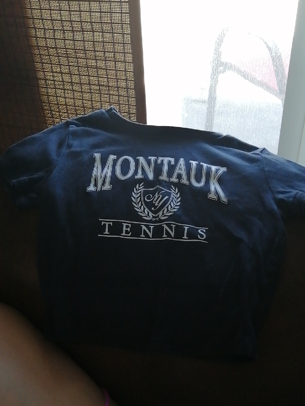 Garage Navy & White Montauk Tennis Cropped Tee - Picture 1 of 3